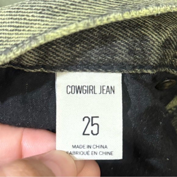 BDG Cowgirl Jeans Women's Green Distressed - Picture 4 of 5